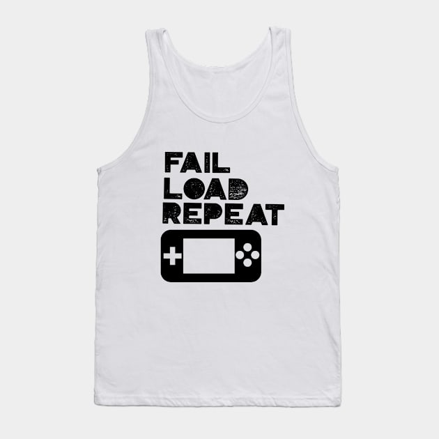 Fail Load Repeat with Gamepad Tank Top by marko.vucilovski@gmail.com